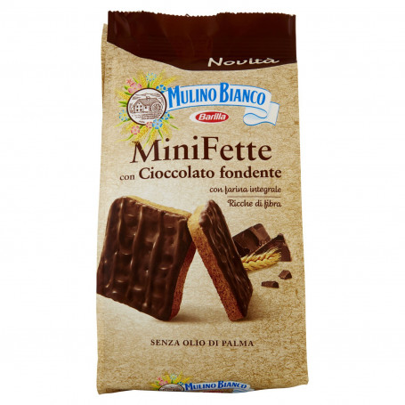 MULINO BIANCO MINI FETTE INTEGRALI CON CIOCCOLATO FONDENTE GR.110