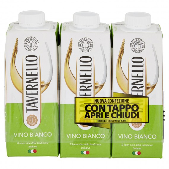 TAVERNELLO VINO BIANCO BRIK CL.25X3