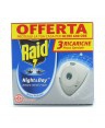 RAID NIGHT&DAY ELETTRICO 3 RICARICHE PER ZANZARA TIGRE E COMUNE