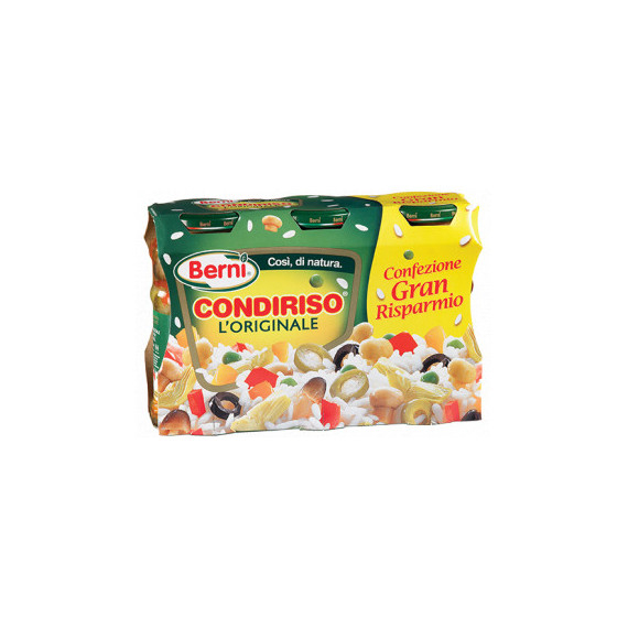 BERNI CONDIRISO L'ORIGINALE GRAN RISPARMIO 3X285 GR.