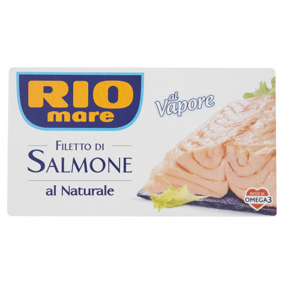 RIO MARE FILETTO DI SALMONE AL NATURALE AL VAPORE GR.125