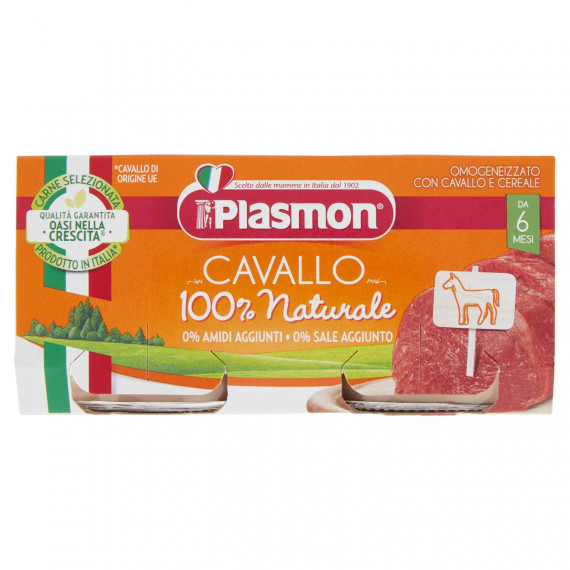 PLASMON OMOGENEIZZATO CAVALLO E CEREALE 2X80 GR.