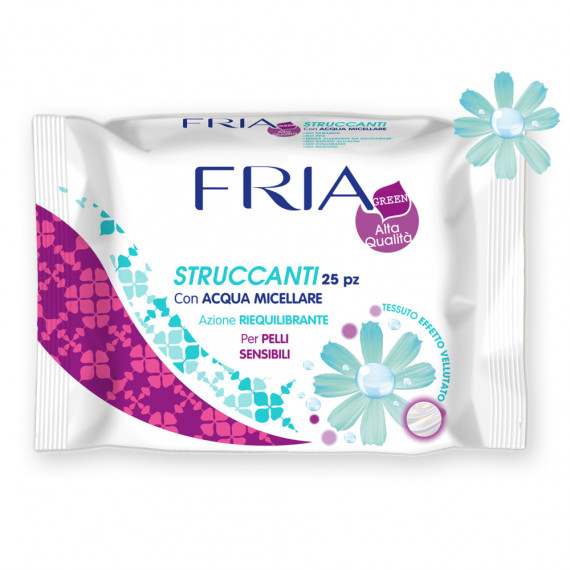 FRIA SALVIETTE STRUCCANTI PELLI SENSIBILI 25 PEZZI