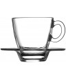 PASABAHCE AQUA SET TAZZA CAFFE E PIATTINO