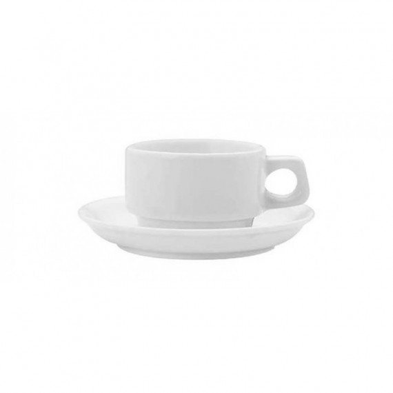 LUBIANA AMERICA/KASZUB-HEL BIANCO TAZZA THE/COLAZIONE CON PIATTINO CL.20 PEZZI 6