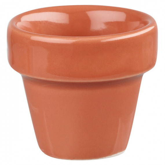 CHURCHILL BIT ON THE SIDE VASO ARANCIO CL.5,7 CM.5,5X5,8 PEZZI 12