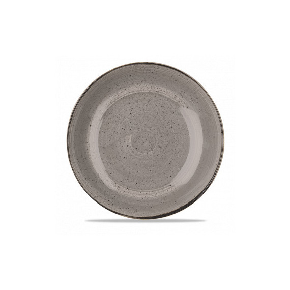 CHURCHILL GRIGIO PUNTINATO PIATTO FONDO COUPE CM.18E2 -12-