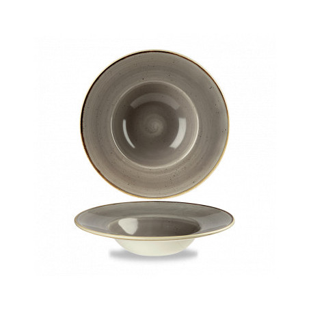 CHURCHILL GRIGIO PUNTINATO PIATTO PASTABOWL Ø CM.24 PEZZI 12