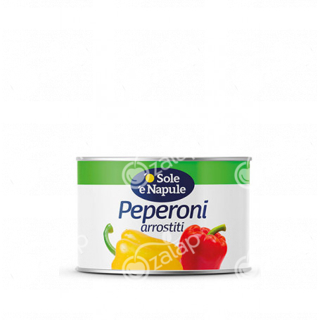 Peperoni arrostiti in latta (strappo) 6x420 grammi