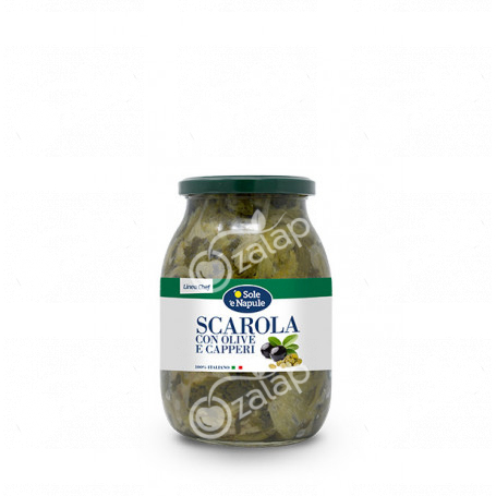 Scarole con olive e capperi (vetro) - Linea Chef 6x960 grammi