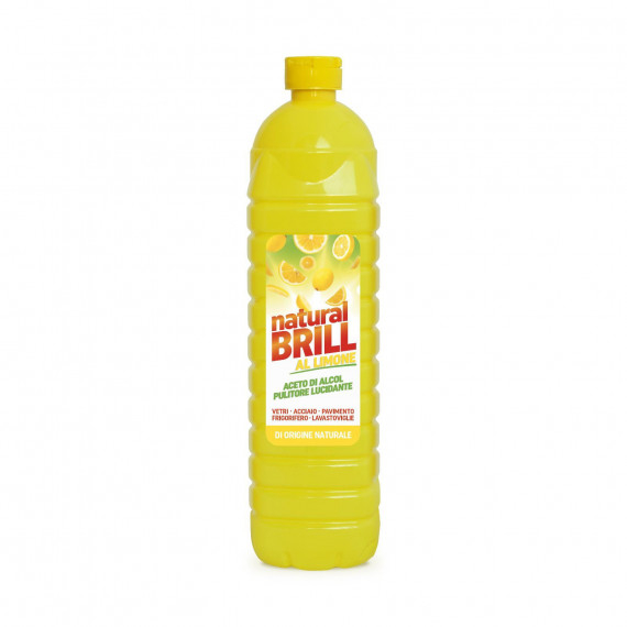 Natural brill al limone - detergente naturale tappo clic clac 12x1 litro