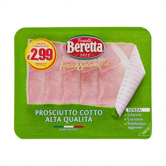 BERETTA FRESCA SALUMERIA PROSCIUTTO COTTO ALTA QUALITA GR.120