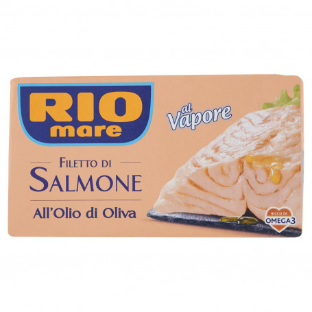 RIO MARE FILETTO DI SALMONE ALL'OLIO DI OLIVA AL VAPORE GR.125